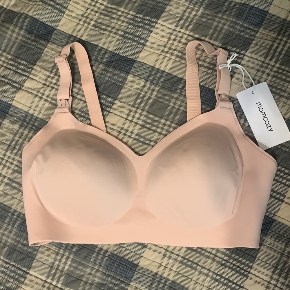 Momcozy Women's Seamless Nursing Bra - Nude